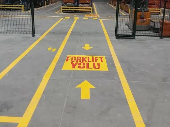 İzmir Yaya Yolu Forklift Yolu Çizgi